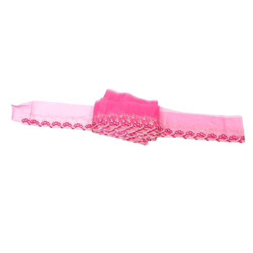 DOITOOL Stickerei Spitze Braut-Scrapbook-Zubehör dehnbares Spitzenband Puppen-Nähprojekt Blumen-Spitzenband Burgunder Band Stoffband Brautbandschärpe Hochzeitsspitzenband Polyester Rosig DOITOOL Stickerei Spitze Braut-Scrapbook-Zubehör dehnbares Spitzenband Puppen-Nähprojekt Blumen-Spitzenband Burgunder Band Stoffband Brautbandschärpe Hochzeitsspitzenband Polyester Rosig von DOITOOL