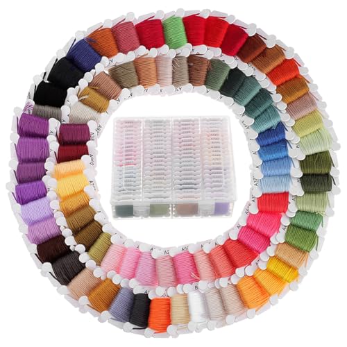DOITOOL Stickgarn Bunt Zum Nähen DIY Stickgarn Buntes Polyestergarn Kreuzstichgarn Mehrfarbiges Garn Zum Sticken DOITOOL Stickgarn Bunt Zum Nähen DIY Stickgarn Buntes Polyestergarn Kreuzstichgarn Mehrfarbiges Garn Zum Sticken von DOITOOL