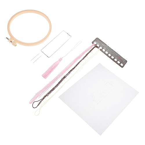 DOITOOL Stickmaterialpaket Stickset Für Anfänger Kreuzstichzubehör Stickset Pflaumen Lesezeichen Nadel Näh Lesezeichen Stichmaterialien Sets Floss Rosa Organza DOITOOL Stickmaterialpaket Stickset Für Anfänger Kreuzstichzubehör Stickset Pflaumen Lesezeichen Nadel Näh Lesezeichen Stichmaterialien Sets Floss Rosa Organza von DOITOOL
