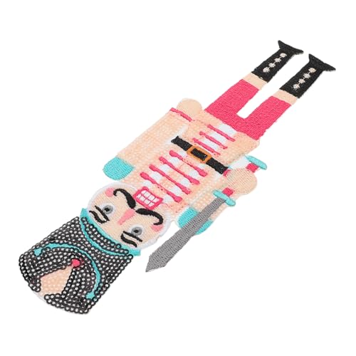 DOITOOL Stoffmontage Dekorative Pailletten Flicken aufnähen Stickerei Nussknacker-Stoffflicken Rucksack-Patches Applikationen Flicken für Jacken Cartoon-Patches Hutflecken Stickgarn DOITOOL Stoffmontage Dekorative Pailletten Flicken aufnähen Stickerei Nussknacker-Stoffflicken Rucksack-Patches Applikationen Flicken für Jacken Cartoon-Patches Hutflecken Stickgarn von DOITOOL
