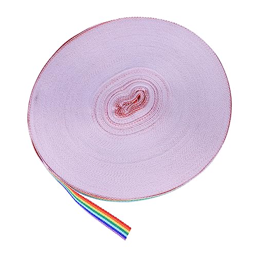 DOITOOL Streifenband Aus Polyester Partydekorationen Dünn Banddekoration Schleife Wickelband Band Umwickeln Spitzenband Mehrfarbig Zierbänder Für Bastelarbeiten Stoff Schnur Zum Einwickeln von DOITOOL