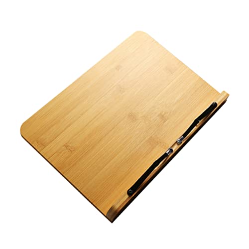 DOITOOL Studienbuchständer Desktop-Buchständer falten Zeichnung lesen Planke bücherregal Desktop-Zeichenbrett Manuskript-Leseständer Klappständer aus Holz hölzern Gelb von DOITOOL