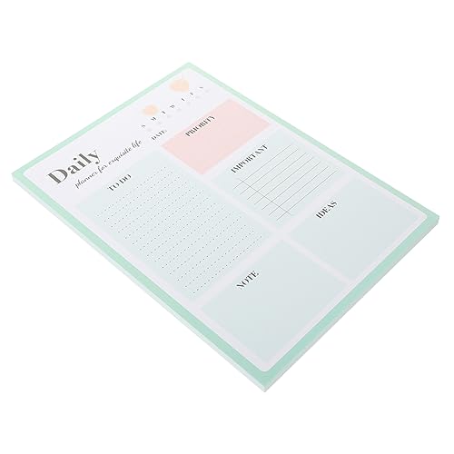 DOITOOL Tagesplaner Notizblock To Do Liste Notizbuch Studienplaner Notizbuch für Büro und Schule Abreißbares Design von DOITOOL
