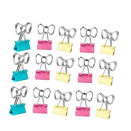 DOITOOL Teiliges Bunte Design Dokumentenclips aus Kreative Büroklammern für Aufbewahrung und Dekoration von Unterlagen Zufällige Farben für Büro Zufällige Farbe von DOITOOL