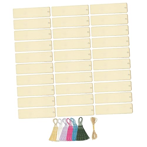 DOITOOL Teiliges Diy Holz Lesezeichen mit Quasten Blanko Lesezeichen zum Basteln für Persönliche Dekoration und Feste DOITOOL Teiliges Diy Holz Lesezeichen mit Quasten Blanko Lesezeichen zum Basteln für Persönliche Dekoration und Feste von DOITOOL