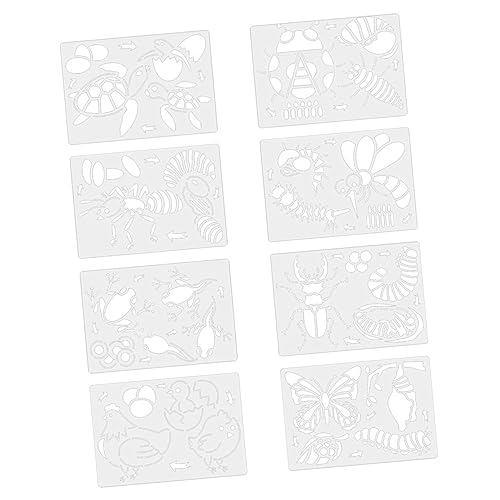 DOITOOL Teiliges Lebenszyklus Malvorlagen Hohles Zeichentemplate für Kreative Diy Schablonen für Kunstunterricht Fördert die Vorstellungskraft und Motorik DOITOOL Teiliges Lebenszyklus Malvorlagen Hohles Zeichentemplate für Kreative Diy Schablonen für Kunstunterricht Fördert die Vorstellungskraft und Motorik von DOITOOL