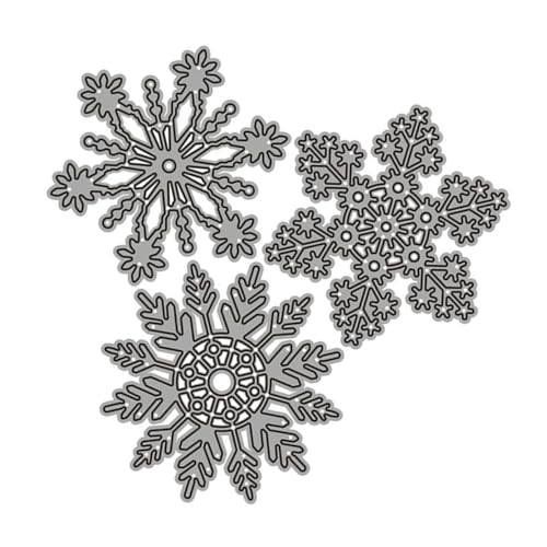 DOITOOL Teiliges Schneeflocken Stanzformen aus Silbernem Metall Wiederverwendbare Prägeschablonen für DIY Weihnachtskarten Kindersicher und Langlebig für Scrapbooking und Bastelarbeiten DOITOOL Teiliges Schneeflocken Stanzformen aus Silbernem Metall Wiederverwendbare Prägeschablonen für DIY Weihnachtskarten Kindersicher und Langlebig für Scrapbooking und Bastelarbeiten von DOITOOL