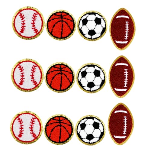 DOITOOL Teiliges Sportaufnäher Baseball Basketball Fußball Fußball Patch Beständiger Polyester Gestickte Bügelapplikationen für DIY Kleidung Taschen Schuhe Einfache Anbringung DOITOOL Teiliges Sportaufnäher Baseball Basketball Fußball Fußball Patch Beständiger Polyester Gestickte Bügelapplikationen für DIY Kleidung Taschen Schuhe Einfache Anbringung von DOITOOL