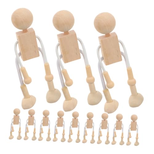 DOITOOL Teiliges Unvollendete Holzfiguren für DIY Malen Kreative Holzpuppen für Kunsthandwerk und Heimdekoration für und DOITOOL Teiliges Unvollendete Holzfiguren für DIY Malen Kreative Holzpuppen für Kunsthandwerk und Heimdekoration für und von DOITOOL