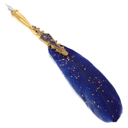 DOITOOL Tinte Füllfederhalter Vintage Füllfederhalter Fountianischer Stift Füllfederhalter Im Retro-stil Kalligraphie-füllfederhalter Vintage -stifte Federkiel Blue Metall DOITOOL Tinte Füllfederhalter Vintage Füllfederhalter Fountianischer Stift Füllfederhalter Im Retro-stil Kalligraphie-füllfederhalter Vintage -stifte Federkiel Blue Metall von DOITOOL