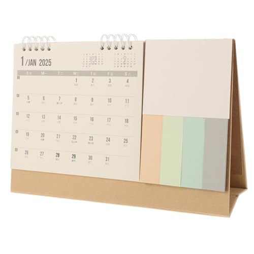DOITOOL Tischkalender mit Notizblock Minimalistischer Schreibtisch Kalender für Büro und Zuhause Täglicher Planer zur Effizienten und Aufgabenplanung Kleines Format Karierte Kraftfarbene DOITOOL Tischkalender mit Notizblock Minimalistischer Schreibtisch Kalender für Büro und Zuhause Täglicher Planer zur Effizienten und Aufgabenplanung Kleines Format Karierte Kraftfarbene von DOITOOL