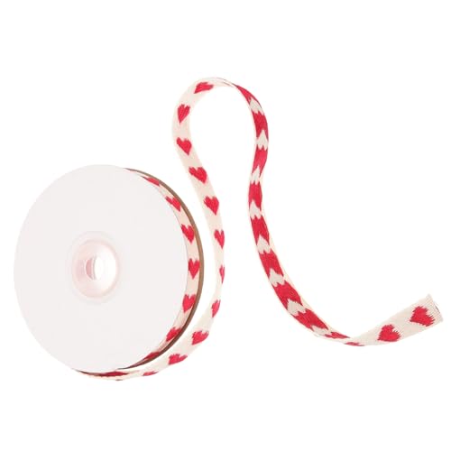 DOITOOL Tragbares Verschleißfestes Geschenkband mit Herzstickerei Bastelband für DIY Deko Festival Verpackung Flexibles Hochwertiges Satinband für und Kunsthandwerk von DOITOOL