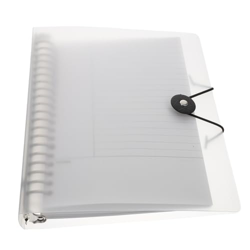 DOITOOL Transparent Loose Leaf Notepad mit Abnehmbarem Metallclip Multifunktionales Schreibheft für Büro und Studium für Notizen und Projektmanagement DOITOOL Transparent Loose Leaf Notepad mit Abnehmbarem Metallclip Multifunktionales Schreibheft für Büro und Studium für Notizen und Projektmanagement von DOITOOL