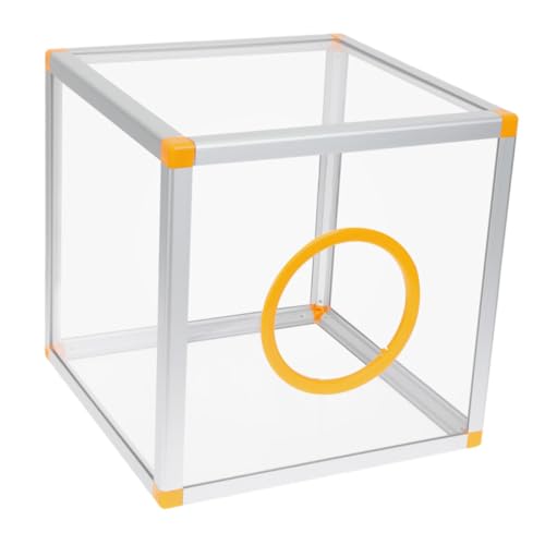 DOITOOL Transparente Raffle Box mit Schlitz Aluminium PVC Spendenbox und Wahlurne für Partys Spiele Abstimmungen Vorschläge Langlebig Robust Vielseitig Nutzbar von DOITOOL