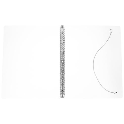 DOITOOL Transparente Ringbuch Hülle aus PP Nachfüllbare Notizbuch Abdeckung Robuste und Praktische Dokumentenmappe mit Fixierband für Büro und Schule von DOITOOL