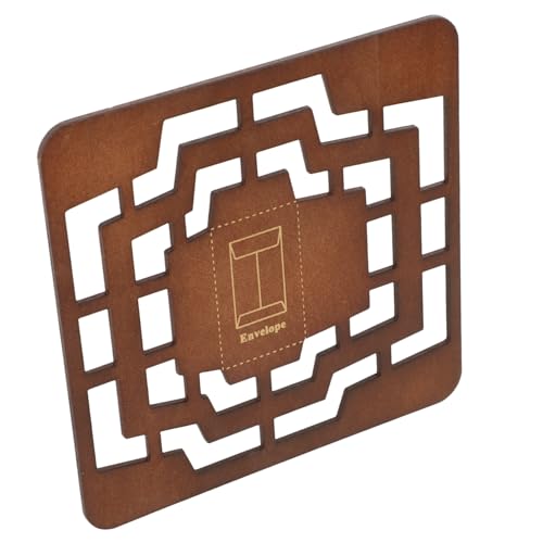 DOITOOL Umschlagvorlage Briefumschlag-Schriftzug-Vorlage Umschlag Vorlage Schablonenumschläge groß Und DIY-Vorlagen für Umschläge Schablonen für die Kartenherstellung Holz Kaffee DOITOOL Umschlagvorlage Briefumschlag-Schriftzug-Vorlage Umschlag Vorlage Schablonenumschläge groß Und DIY-Vorlagen für Umschläge Schablonen für die Kartenherstellung Holz Kaffee von DOITOOL