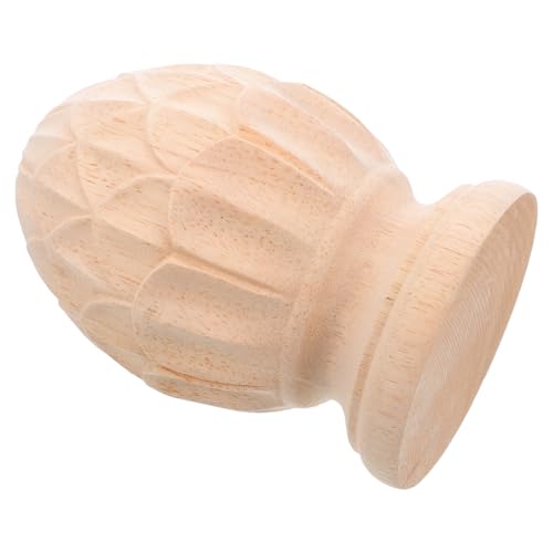 DOITOOL Unlackierte Geschnitzte Holzsäulenkopf Vintage Holz Finial für Treppenhaus Dekor Europäischer Stil Robustes Holz DIY Möbel Verzierung von DOITOOL