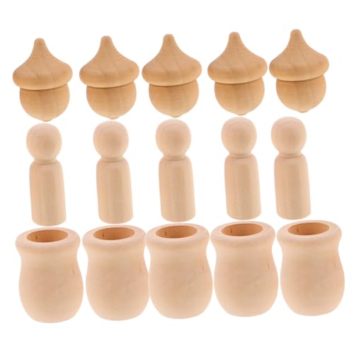 DOITOOL Unlackierte Holzpuppen Robuste DIY Holzfiguren für Kreative Bastelprojekte Blanko Holzpuppen für Handmalerei Weihnachtsdeko Herbsthochzeit und Landhausstil DOITOOL Unlackierte Holzpuppen Robuste DIY Holzfiguren für Kreative Bastelprojekte Blanko Holzpuppen für Handmalerei Weihnachtsdeko Herbsthochzeit und Landhausstil von DOITOOL