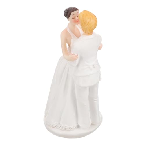DOITOOL Valentinstag Diy Hochzeitstorten Dekofigur Romantische Hochzeitstorte Figurine für Cupcake Toppers Dekoration für Hochzeiten und Geburtstagsfeiern von DOITOOL