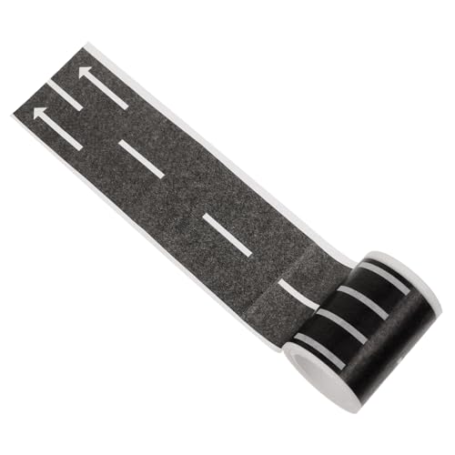 DOITOOL Verkehrsbordürenaufkleber Klebeband Eisenbahn Washi Aufkleber DIY Straßenaufkleber Papieraufkleber Schwarz von DOITOOL