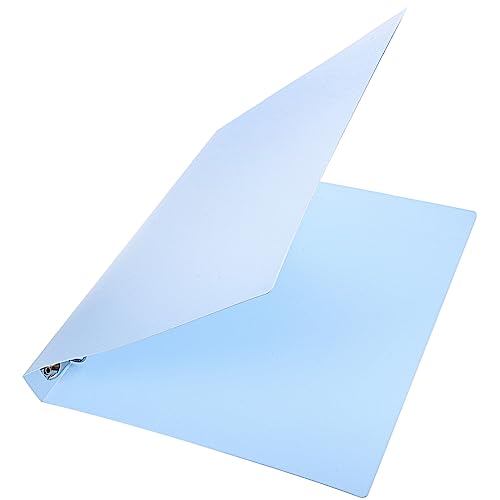DOITOOL Vier-Loch-Ordner Papierkram-Ordner Briefordner Aktentasche Bindemappen Büroorganisator aufbewahrungsmappe dokumententasche notizbuch Aktenordner der Schüler Dateiordner Metall Blue von DOITOOL