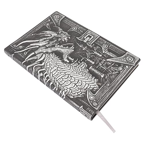 DOITOOL Vintage Embossed Dragon Notizbuch Tragbares Notepad Business Schreibnotizbuch Schüler Terminplaner Hochwertiges Silberfarben von DOITOOL