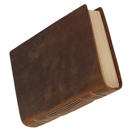 DOITOOL Vintage Notizbuch Handgefertigtes Skizzenbuch für Tägliche Planung für Büro und Kreative Projekte Papiernotizblock Wahnsinnsbraun von DOITOOL