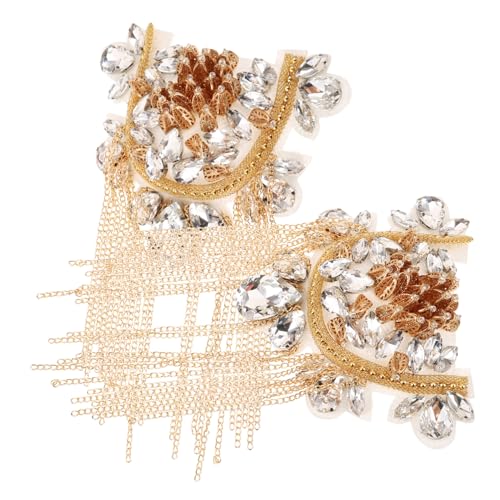 DOITOOL Vintage Schulter epauletten mit Strass und Quasten Modische Schmuck schulterklappen für Damen Vielseitiges Kostümzubehör für Cosplay Halloween Uniformen und Festlichkeiten DOITOOL Vintage Schulter epauletten mit Strass und Quasten Modische Schmuck schulterklappen für Damen Vielseitiges Kostümzubehör für Cosplay Halloween Uniformen und Festlichkeiten von DOITOOL
