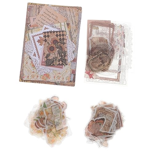 DOITOOL Vintage Scrapbooking mit Hochwertigen Bastelpapieren und Diy Sticker Langlebige Dekorative Motive für Journal Tagebuch Fotoalbum Vielseitiges Zubehör für Basteln DOITOOL Vintage Scrapbooking mit Hochwertigen Bastelpapieren und Diy Sticker Langlebige Dekorative Motive für Journal Tagebuch Fotoalbum Vielseitiges Zubehör für Basteln von DOITOOL