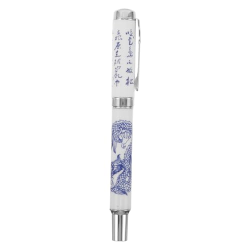 DOITOOL Vintage Stil Porzellan Füllfederhalter mit Langlebiger Metallfeder Nachfüllbar für Geschmeidiges Schreiben und Künstlerisches Zeichnen Eleganter Stift für Büro und Kreative Profis von DOITOOL