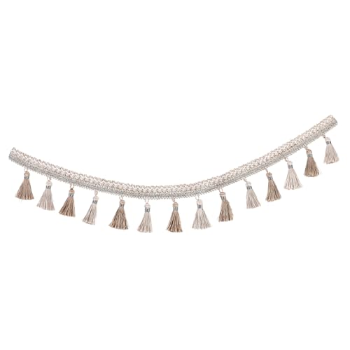 DOITOOL Vorhang Spitzenfransen Nähdekoration Gewebte Kleid Vorhänge Band nähen gardinenband gardinen klebeband edges Fransenbesatz für Sofakissen Fransenbesatz mit Quaste Polyester Beige DOITOOL Vorhang Spitzenfransen Nähdekoration Gewebte Kleid Vorhänge Band nähen gardinenband gardinen klebeband edges Fransenbesatz für Sofakissen Fransenbesatz mit Quaste Polyester Beige von DOITOOL