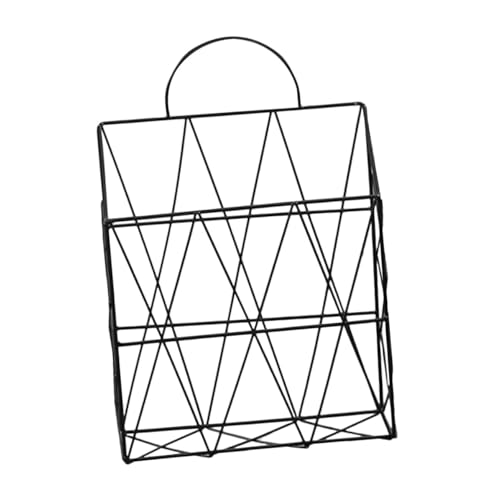 DOITOOL Wandmontierter Hänge aktenkorb aus Metall Praktischer Magazinhalter mit Griff Platzsparendes Wandregal für Bücher Zeitschriften und Dokumente Modernes Design Zufällige Farbe von DOITOOL