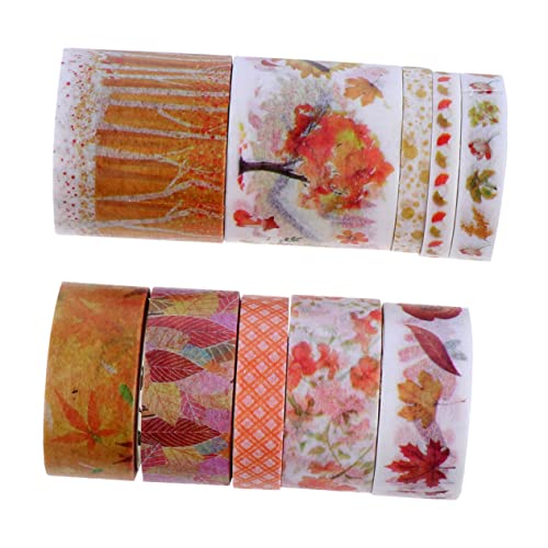 DOITOOL Washi Tape Herbstliche Scrapbook Dekorationsbänder mit Cartoon Stickern für DIY und Journaling Praktische Vielseitige Klebebänder für Projekte DOITOOL Washi Tape Herbstliche Scrapbook Dekorationsbänder mit Cartoon Stickern für DIY und Journaling Praktische Vielseitige Klebebänder für Projekte von DOITOOL