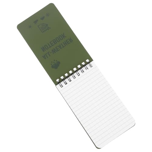 DOITOOL Wasserfester Notizblock Allwetter-notizbuch Wasserdicht Wasserfestes Spiralnotizbuch Spiral- Lebensmittelliste Mini-notizbuch Für Kinderpartygeschenke Planungsunterlage Pp Green DOITOOL Wasserfester Notizblock Allwetter-notizbuch Wasserdicht Wasserfestes Spiralnotizbuch Spiral- Lebensmittelliste Mini-notizbuch Für Kinderpartygeschenke Planungsunterlage Pp Green von DOITOOL