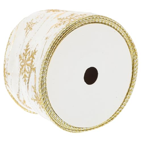 DOITOOL Weihnachtliches Geschenkband Yards Breites Bedrucktes Schleifenband für Verpackung Haarbänder Basteln und Dekoration mit Festlichem Weihnachtsbaum Motiv von DOITOOL