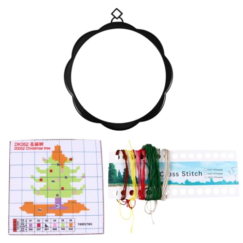 DOITOOL Weihnachtliches Kreuzstich-stickset DIY mit Rahmen Langlebiges Stickmaterial Anfänger-embroidery Starter Kit für Erwachsene Weihnachtsbasteln Wohnraumdekoration DOITOOL Weihnachtliches Kreuzstich-stickset DIY mit Rahmen Langlebiges Stickmaterial Anfänger-embroidery Starter Kit für Erwachsene Weihnachtsbasteln Wohnraumdekoration von DOITOOL