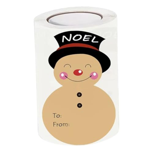 DOITOOL Weihnachts-geschenkaufkleber Rolle Kraftpapier Schneemann Etiketten Selbstklebend Stark Haftend für Geschenkverpackung Umschläge und Bastelbedarf Weihnachten Party Dekoration DOITOOL Weihnachts-geschenkaufkleber Rolle Kraftpapier Schneemann Etiketten Selbstklebend Stark Haftend für Geschenkverpackung Umschläge und Bastelbedarf Weihnachten Party Dekoration von DOITOOL