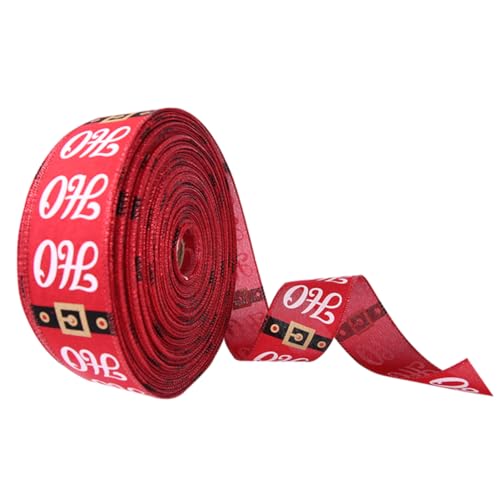 DOITOOL Weihnachtsband Dekoratives Geschenkband für Weihnachtsbaum DIY Bastelprojekte und Glitzerband für Kreative Dekorationen für Feiertage von DOITOOL