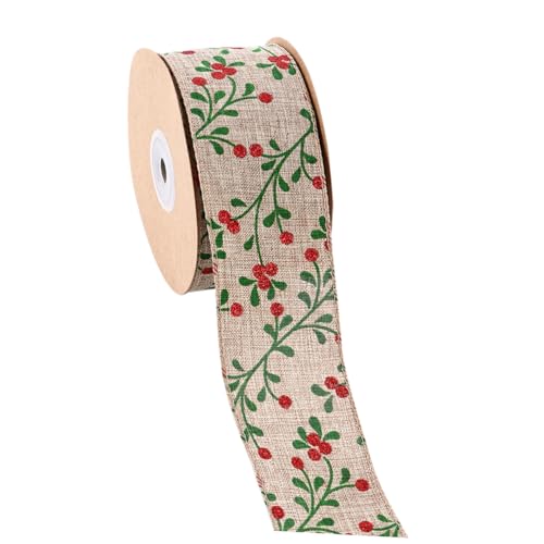 DOITOOL Weihnachtsband mit Muster Breites Geschenkband für Geschenkverpackung DIY Schleifenband für Weihnachtsdekoration Party Bastelzubehör Vielseitig für Geschenke und Festdeko DOITOOL Weihnachtsband mit Muster Breites Geschenkband für Geschenkverpackung DIY Schleifenband für Weihnachtsdekoration Party Bastelzubehör Vielseitig für Geschenke und Festdeko von DOITOOL