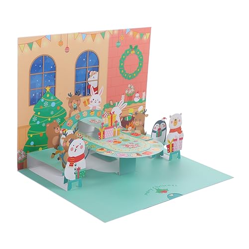 DOITOOL Weihnachtskarte Weihnachtsgruß Klappkarte mit Festlichem Design und Leerem Innenraum Platzsparend für Persönliche Bulk für Liebevolle Weihnachtsbotschaften und DOITOOL Weihnachtskarte Weihnachtsgruß Klappkarte mit Festlichem Design und Leerem Innenraum Platzsparend für Persönliche Bulk für Liebevolle Weihnachtsbotschaften und von DOITOOL