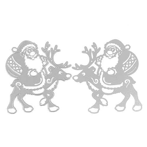 DOITOOL Weihnachtsmann Stanzformen Hochwertige Metall Schablonen für DIY Projekte für Scrapbooking und Weihnachtskarten Langlebig und Präzise für Kreative Bastelideen von DOITOOL