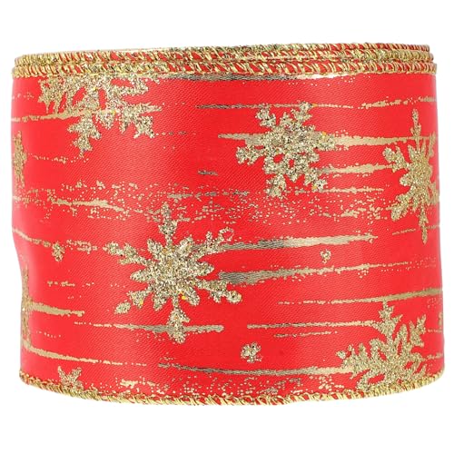 DOITOOL Weihnachtsschleife Geschenkband Yards Vielseitiges Satinband mit Weihnachtsmotiv für DIY Schleifen Weihnachtsbaum Treppengeländer und Geschenkverpackung DOITOOL Weihnachtsschleife Geschenkband Yards Vielseitiges Satinband mit Weihnachtsmotiv für DIY Schleifen Weihnachtsbaum Treppengeländer und Geschenkverpackung von DOITOOL