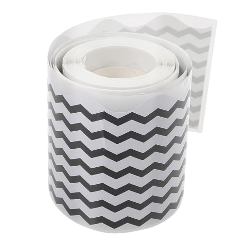 DOITOOL Wellenförmige Selbstklebende Blackboard Border Paper Dekorative Bulletin Board Border Aufkleber für Klassenzimmer Büro Fenster und Partydekoration DOITOOL Wellenförmige Selbstklebende Blackboard Border Paper Dekorative Bulletin Board Border Aufkleber für Klassenzimmer Büro Fenster und Partydekoration von DOITOOL