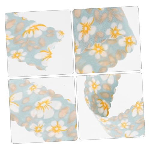 DOITOOL Wellenkante Geschenkband mit Blumenmuster Vielseitiges DIY Bastelband für Geschenkverpackung Partydekoration Schleifenherstellung und Festliche Bastelprojekte von DOITOOL