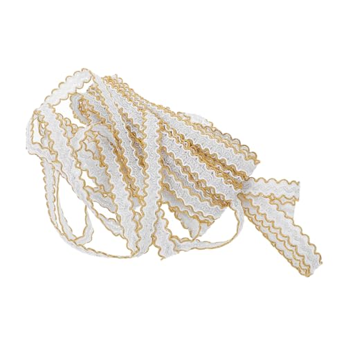 DOITOOL Wellige Spitzenhilfsmaterialien Nähen Kleidungsstück Flechten Für Streifen Hochzeit Blumen- Trimmen Handwerk Nähdekorationen Gimpengeflecht Aus Polyester Beige Polyestergarn DOITOOL Wellige Spitzenhilfsmaterialien Nähen Kleidungsstück Flechten Für Streifen Hochzeit Blumen- Trimmen Handwerk Nähdekorationen Gimpengeflecht Aus Polyester Beige Polyestergarn von DOITOOL