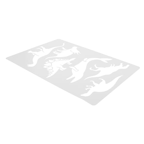 DOITOOL Wiederverwendbare Dinosaurier-Schablone zum Malen, hohles Tier-Design, langlebig, für Bastelarbeiten und Klassenzimmer-Projekte, leicht zu reinigen, für alle, die Dinosaurier lieben von DOITOOL