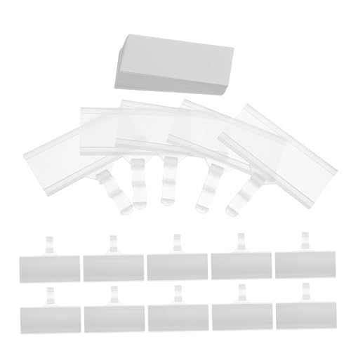 DOITOOL Wiederverwendbare Kunststoff Etikettenhalter für Drahtregale Stabile Preisschild-clips mit Abwischbaren Pvc-karten Geeignet für Supermarkt-regalbeschilderung und Warenanzeige DOITOOL Wiederverwendbare Kunststoff Etikettenhalter für Drahtregale Stabile Preisschild-clips mit Abwischbaren Pvc-karten Geeignet für Supermarkt-regalbeschilderung und Warenanzeige von DOITOOL