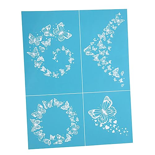 DOITOOL Wiederverwendbare Schmetterlings Muster Netzschablone für DIY Projekte Waschbare Maschenübertragungsschablone Hochwertigem Material für Kreative Bastelarbeiten DOITOOL Wiederverwendbare Schmetterlings Muster Netzschablone für DIY Projekte Waschbare Maschenübertragungsschablone Hochwertigem Material für Kreative Bastelarbeiten von DOITOOL