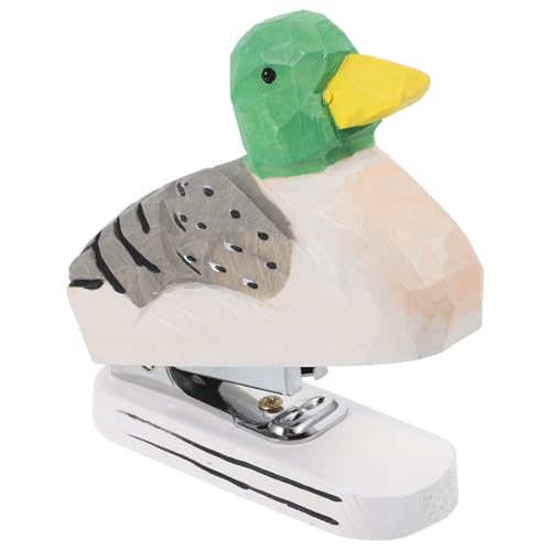DOITOOL Wiederverwendbarer Holzhefter Tierform Entzückender Entwurf mit Stabiler Metallmechanik für Büro und Schule Dekorativ und Praktisch als von DOITOOL