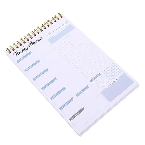 DOITOOL Wochenplaner Notizblock Verwaltungsplaner Agenda Zeitplaner Täglich Top-spiralnotizbuch Gefüttert Wöchentlich Notizbilder 24-stunden-planer Planungsunterlagen Aluminiumlegierung DOITOOL Wochenplaner Notizblock Verwaltungsplaner Agenda Zeitplaner Täglich Top-spiralnotizbuch Gefüttert Wöchentlich Notizbilder 24-stunden-planer Planungsunterlagen Aluminiumlegierung von DOITOOL